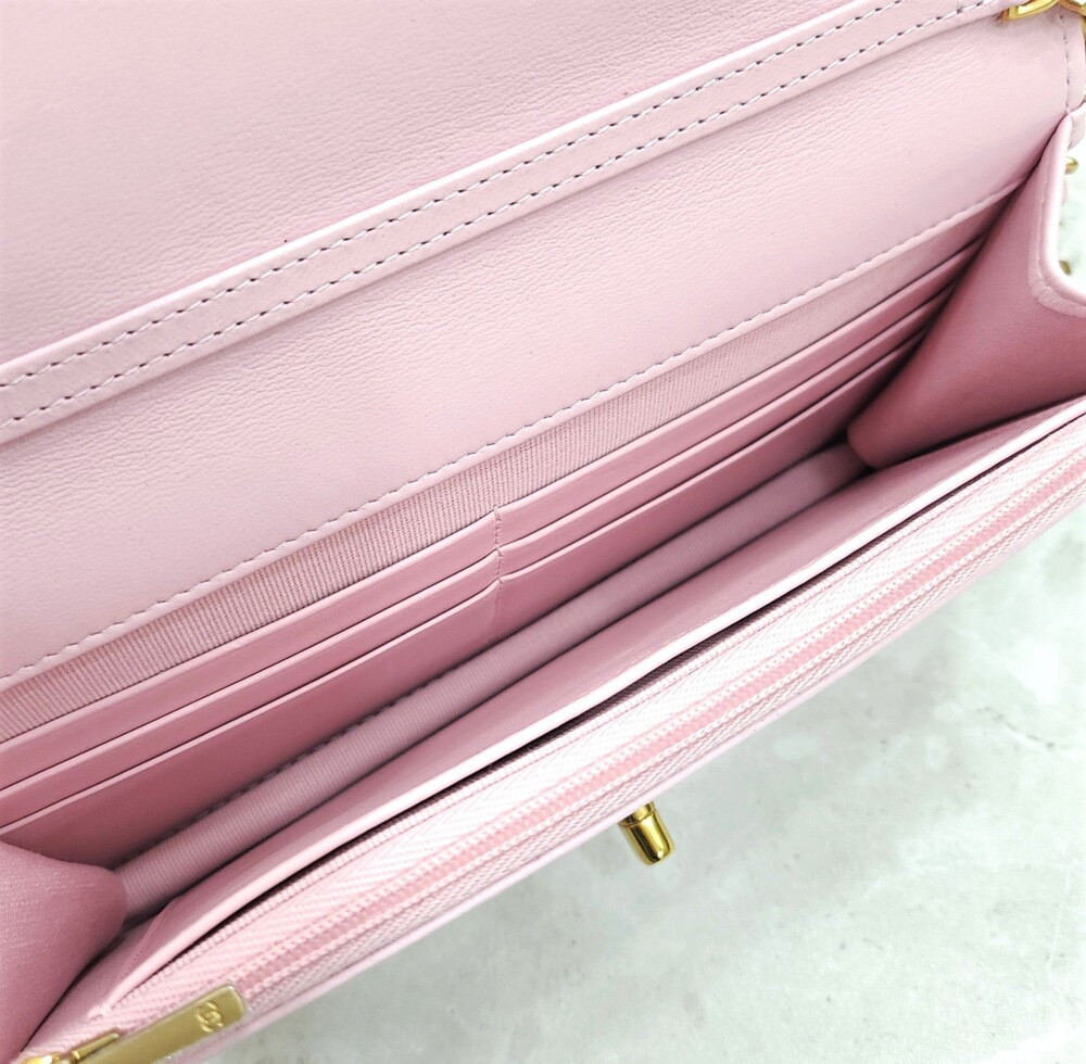 [럭스유] (새상품) 샤넬 핑크 월렛 온 체인 WOC 미니 크로스백 AP3938