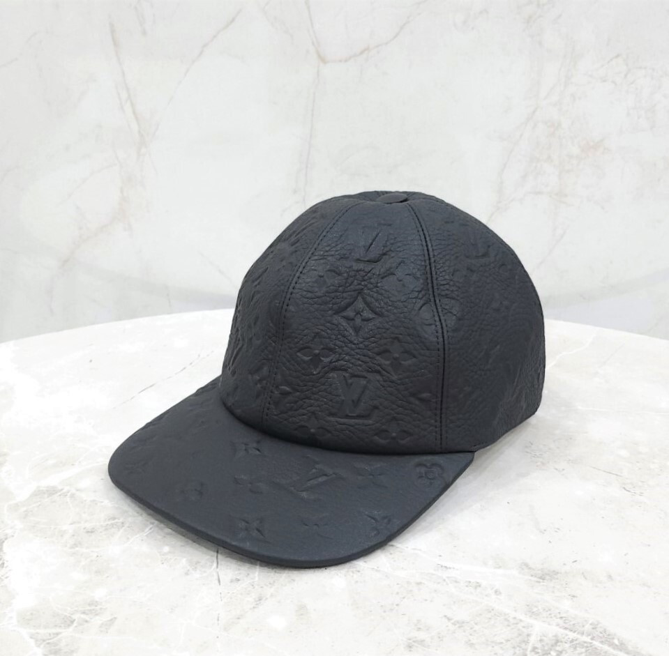 [럭스유] 루이비통 블랙 모노그램 레더 쉐도우 볼캡 58 MP2605