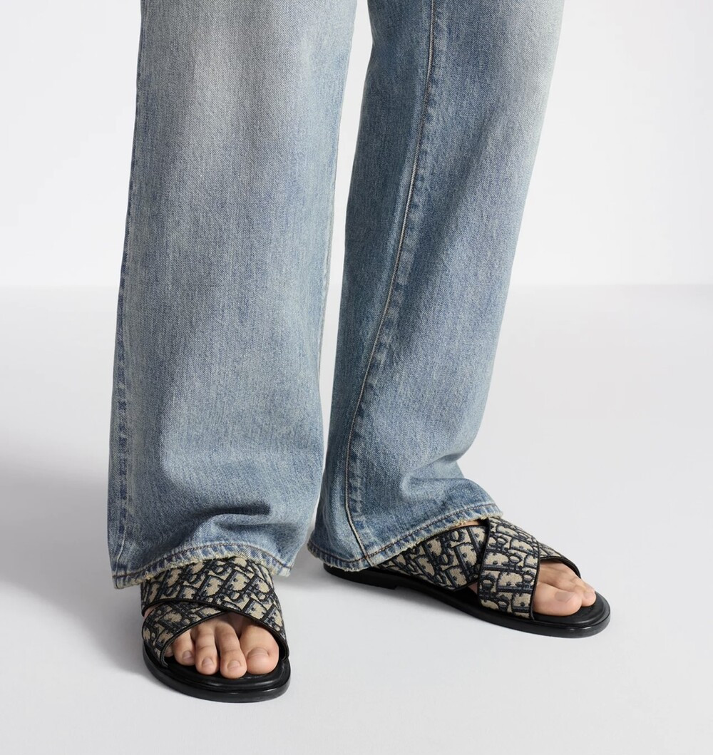 [럭스유] 44 / 디올 알리아스 오블리크 자카드 샌들 3SA126ZSA