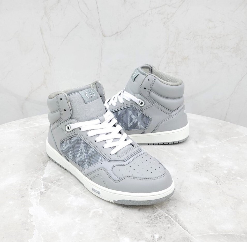 [럭스유] (새상품) 41 / 디올 B27 CD 다이아몬드 하이탑 스니커즈 3SH133ZPP