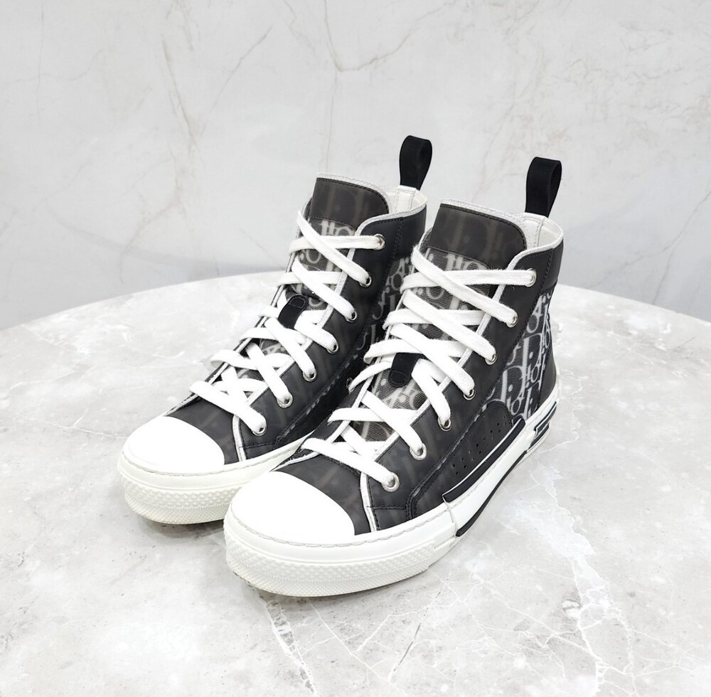 [럭스유] 38.5 / 디올 B23 오블리크 하이탑 스니커즈