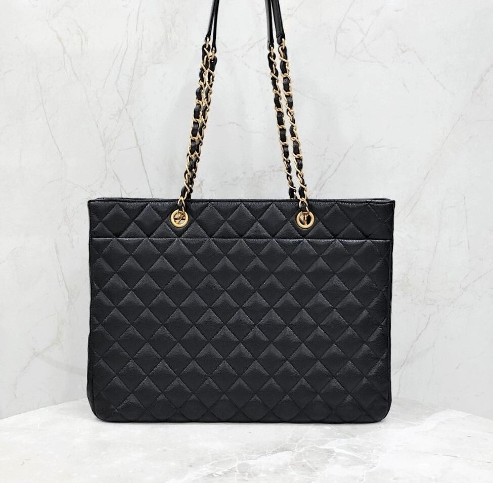 [럭스유] 샤넬 CC로고 타임리스 캐비어 라지 숄더백 21번대