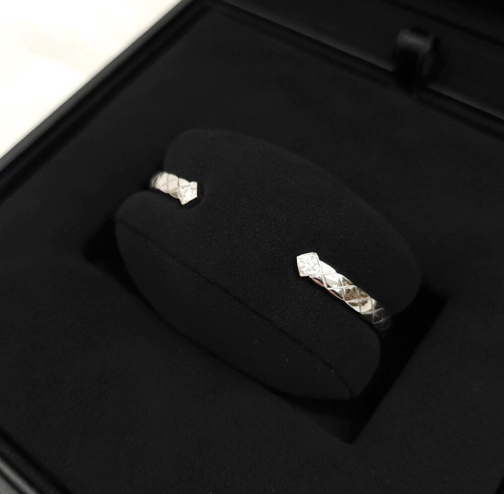 [럭스유] 샤넬 다이아 브레이슬릿 18K 화이트골드 XS