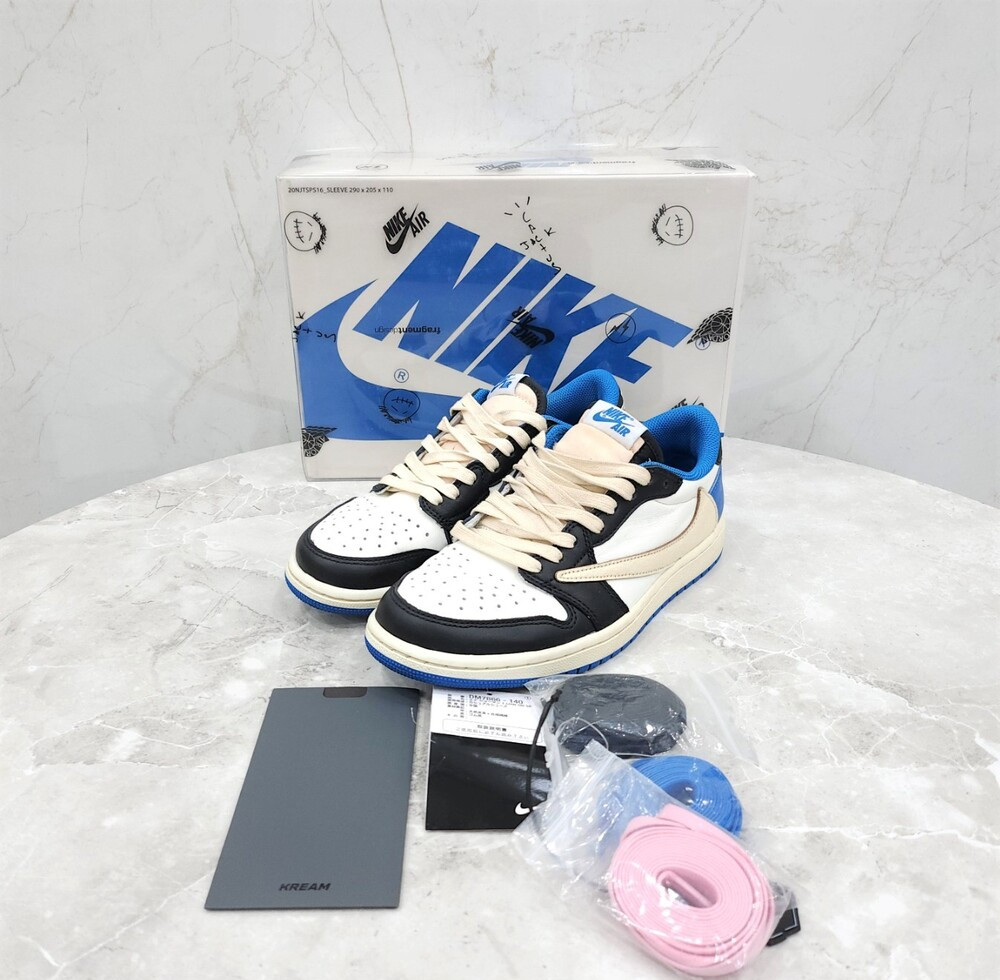 [럭스유] UK5.5 / 나이키 X 프라그먼트 조던1 스캇 로우