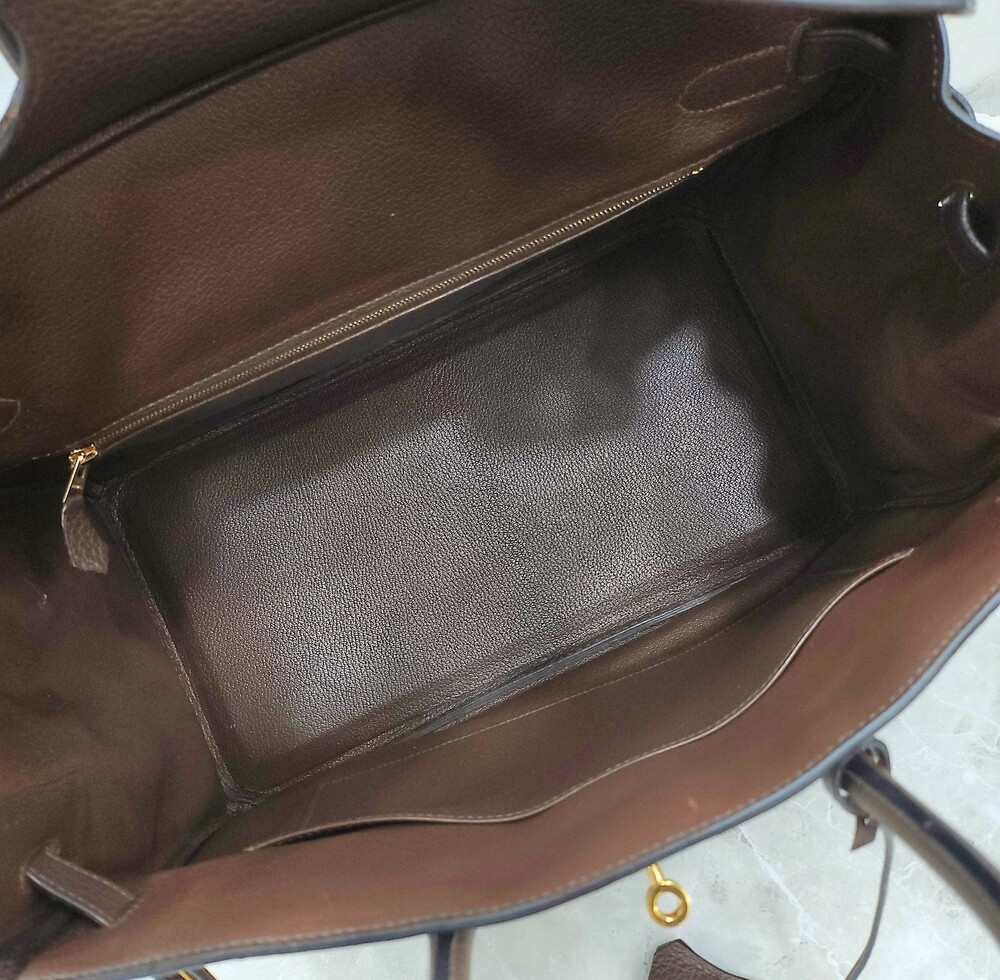 [럭스유] 에르메스 벌킨 35 토고 쇼콜라 은장 T각인