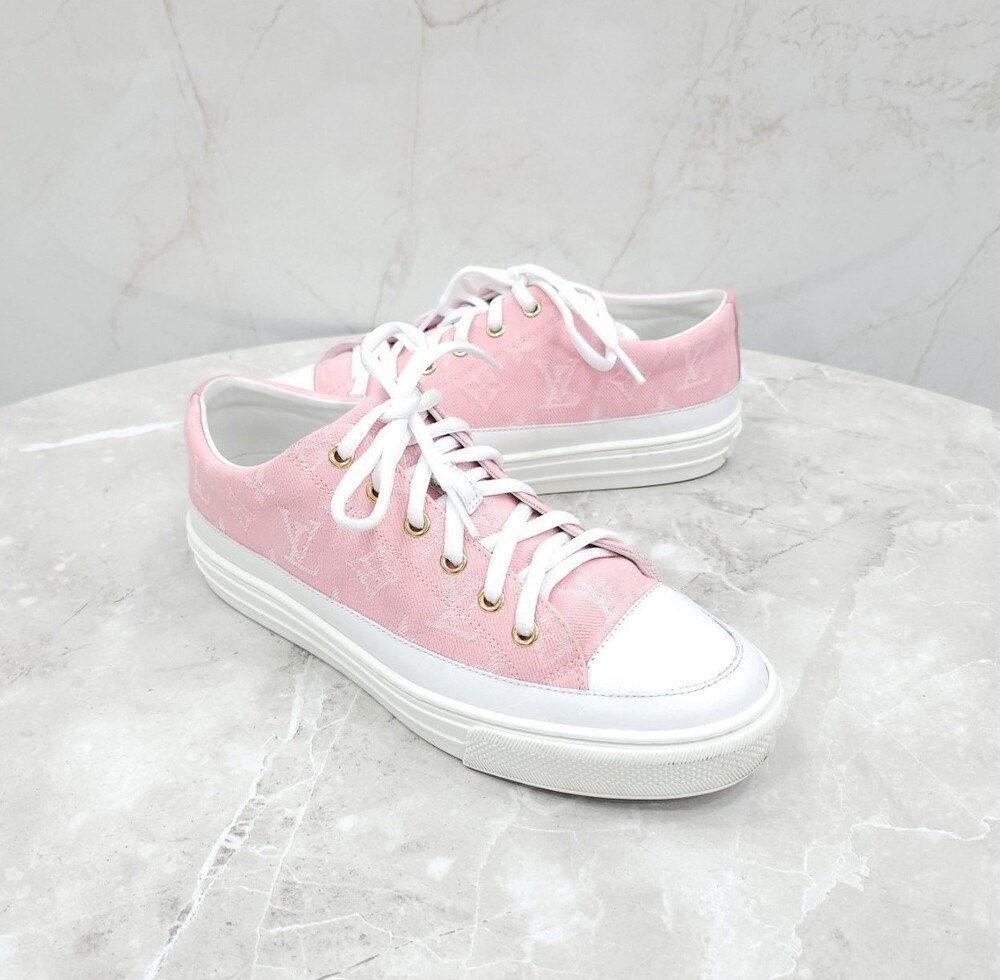 [럭스유] 38 / 루이비통 핑크 스텔라 모노그램 스니커즈