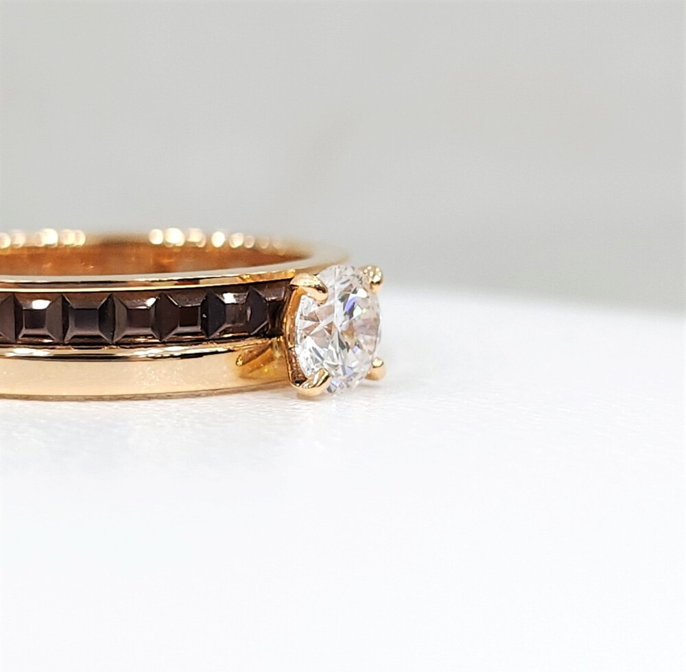 [럭스유] 부쉐론 다이아 콰트로 클래식 솔리테어 링 47호