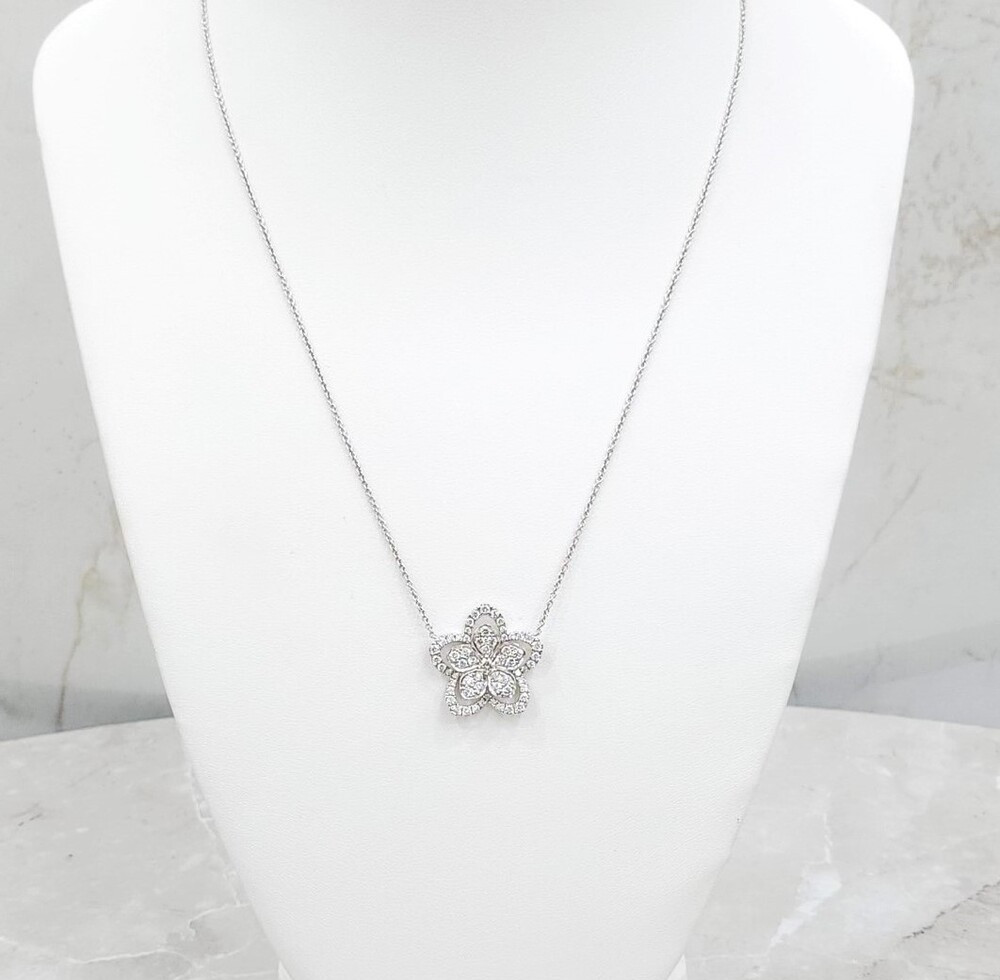 [럭스유] (새상품) 그라프 와일드 플라워 다이아몬드 펜던트 목걸이 RGP775