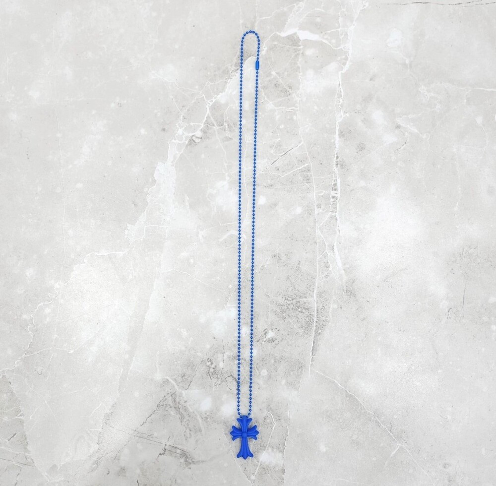 [럭스유] (새상품) 크롬하츠 실리크롬 CH 20주년 한정판 목걸이 펜던트 블루