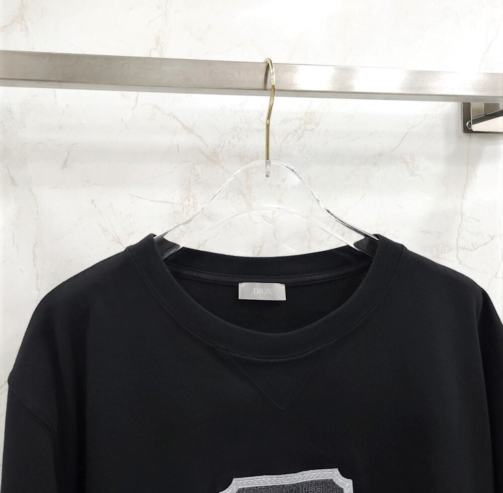 [럭스유] X3L / 디올 로고 꾸뛰르 코튼 반팔 티셔츠 343J696C0554