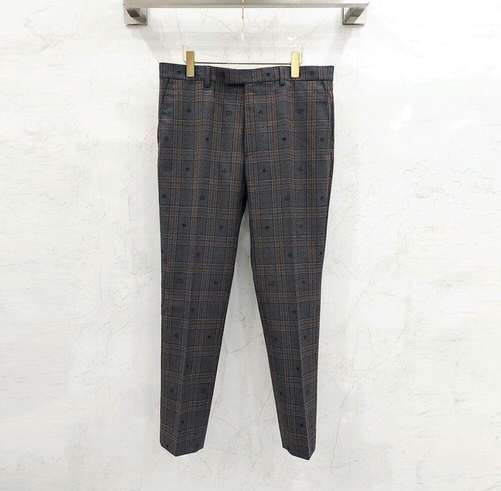 [럭스유] (새상품) 50 / 구찌 GG 체크 로고 수트 셋업