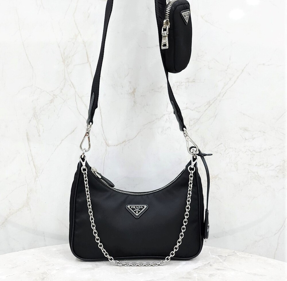 [럭스유] 프라다 리에디션 2005 리나일론 숄더백 1BH204