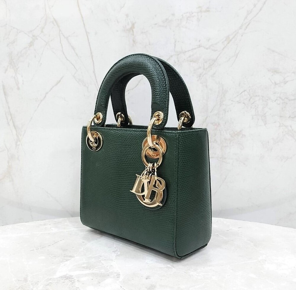 [럭스유] 디올 그린 리자드 레이디 디올 미니 백 M0505OLER