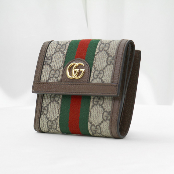 Gucci(구찌) 523173 GG 수프림 캔버스 오피디아 플랩 반지갑