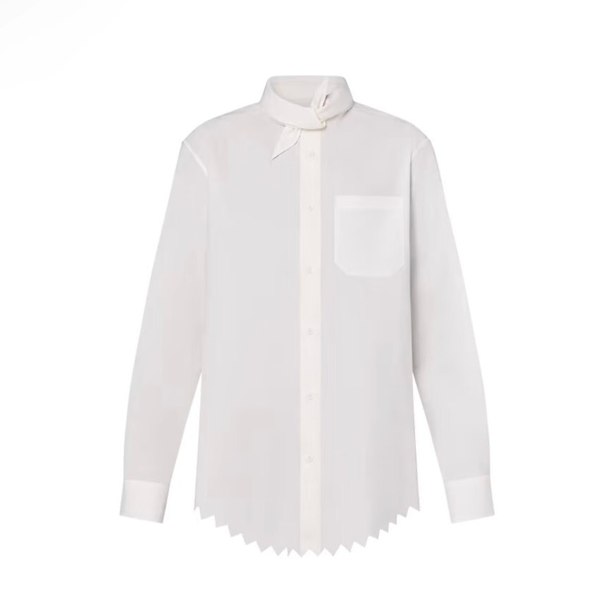 [럭스유] (새상품) L / 루이비통 노티드 칼라 롱 슬리브드 셔츠