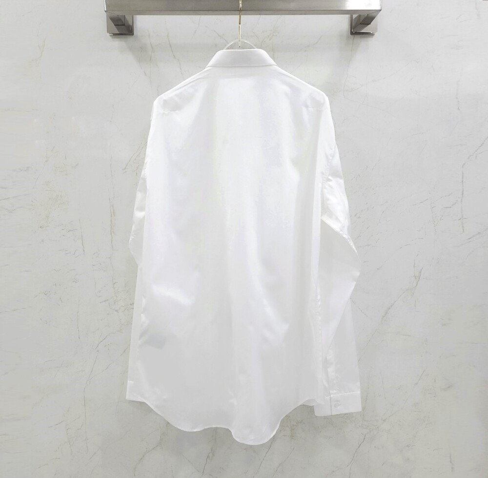 [럭스유] (새상품) 42 / 디올 화이트 코튼 포플린 자수 셔츠 463C541W6680_C089