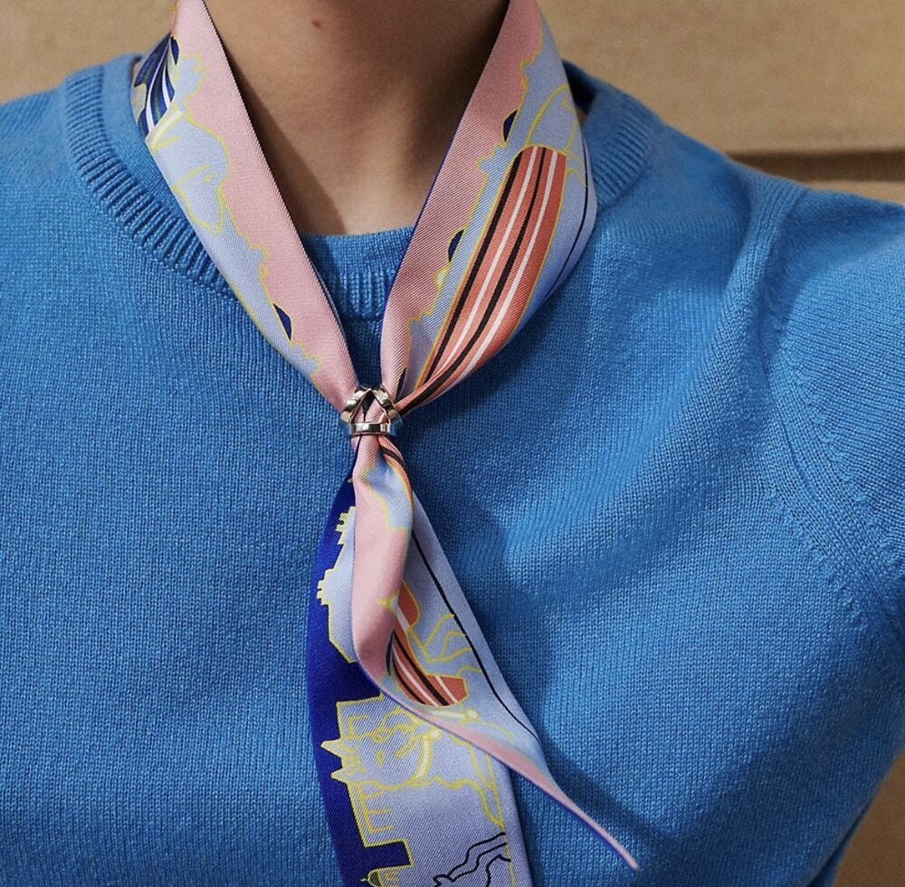 [럭스유] (새상품) 에르메스 트윌리 미니 트리오 링 H603653S