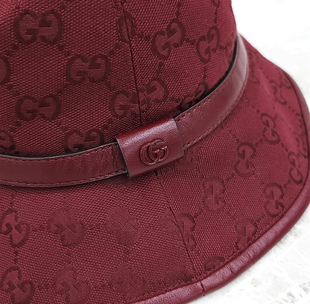[럭스유] (새상품) 구찌 GG 모노그램 코튼 버킷햇 M 833280
