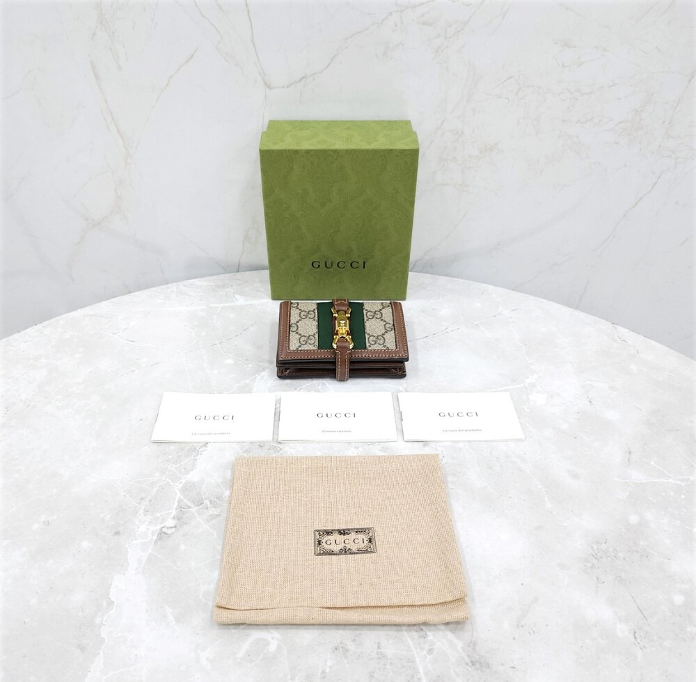 [럭스유] 구찌 GG 재키 1961 여성 카드 반지갑 645536