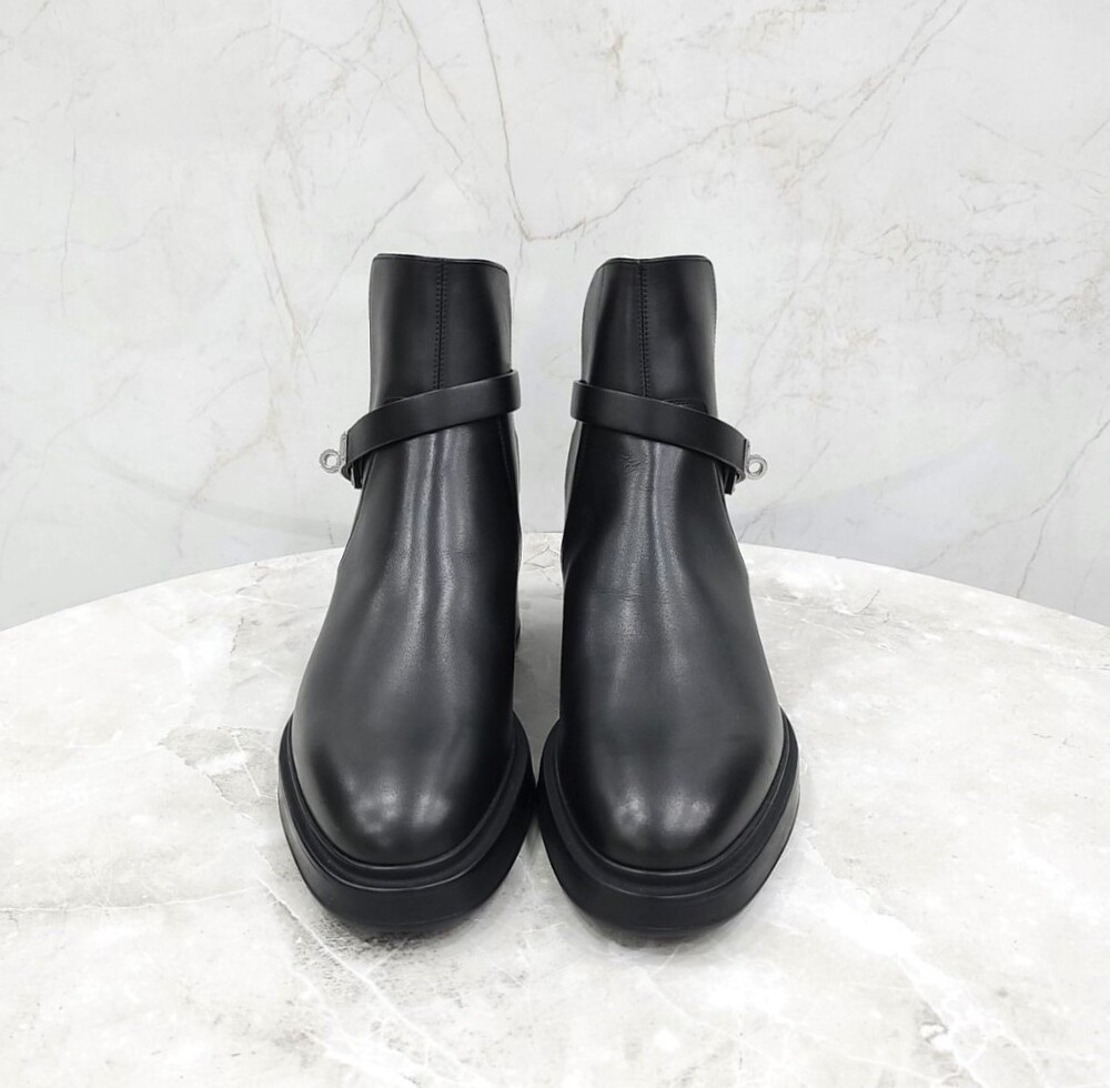 [럭스유] (새상품) 40 / 에르메스 남성 켈리 베오 레더 앵클 부츠