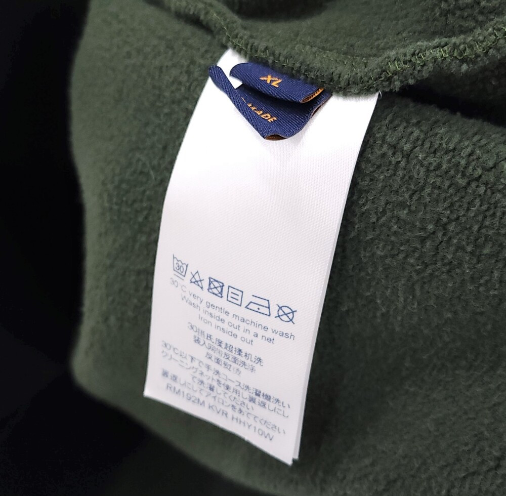 [럭스유] XL / 루이비통 3D 포켓 하프 지퍼 후드 티셔츠