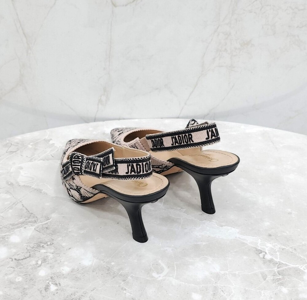 [럭스유] 37.5 / 디올 자디올 슬링백 펌프스 KDP761GRB