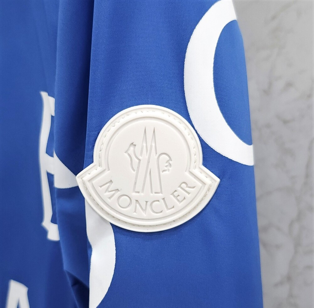 [럭스유] (새상품) 12Y / 몽클레어 키즈 로고 블루 JIRO 지로 바람막이 후드 자켓