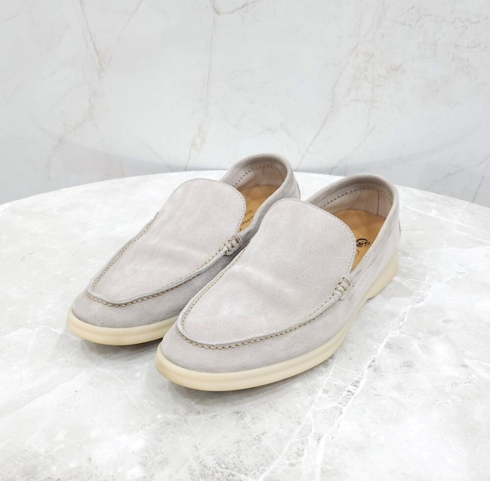 [럭스유] 40 / 로로피아나 그레이 썸머워크 스웨이드 로퍼