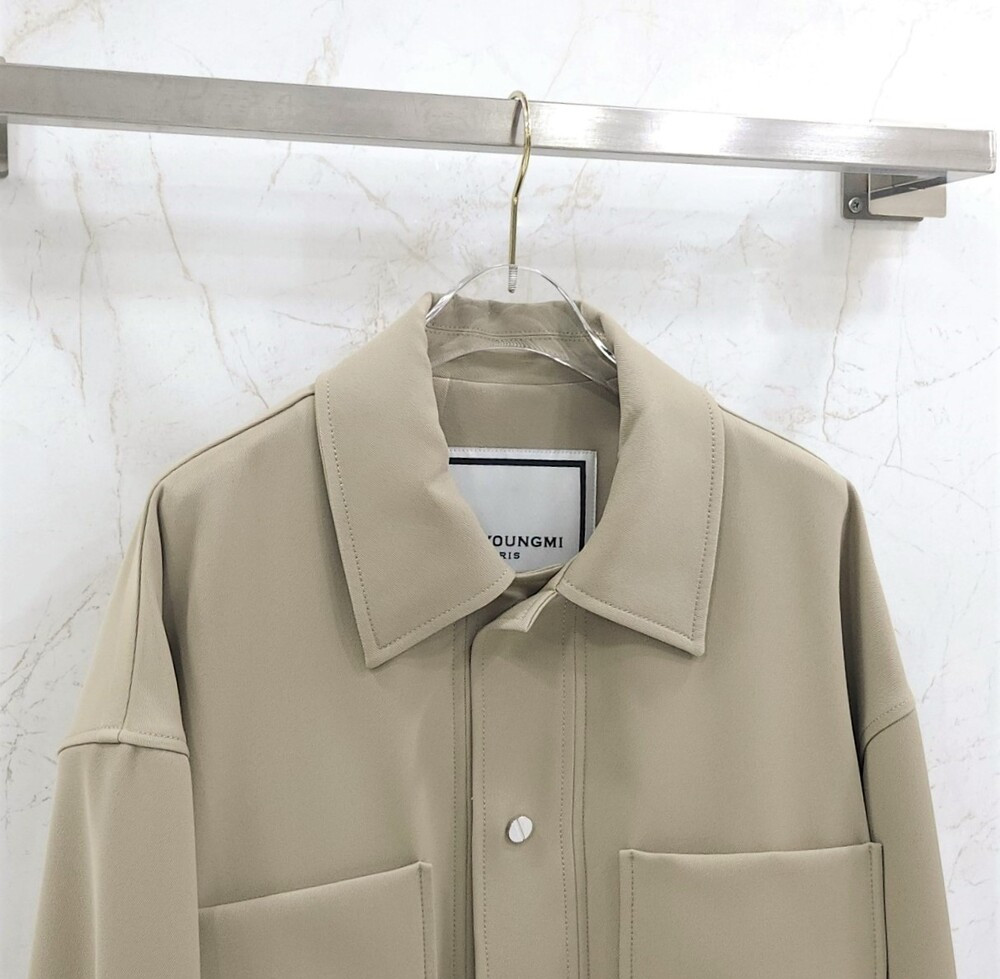 [럭스유] (새상품) 48 / 우영미 카키 더블 포켓 풀오버 셔츠 자켓