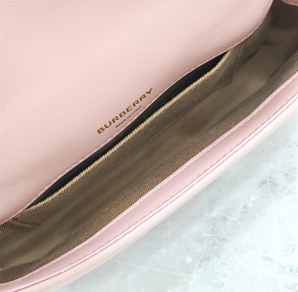 [럭스유] 버버리 미니 롤라 체인 숄더백 더스티 핑크 8063014
