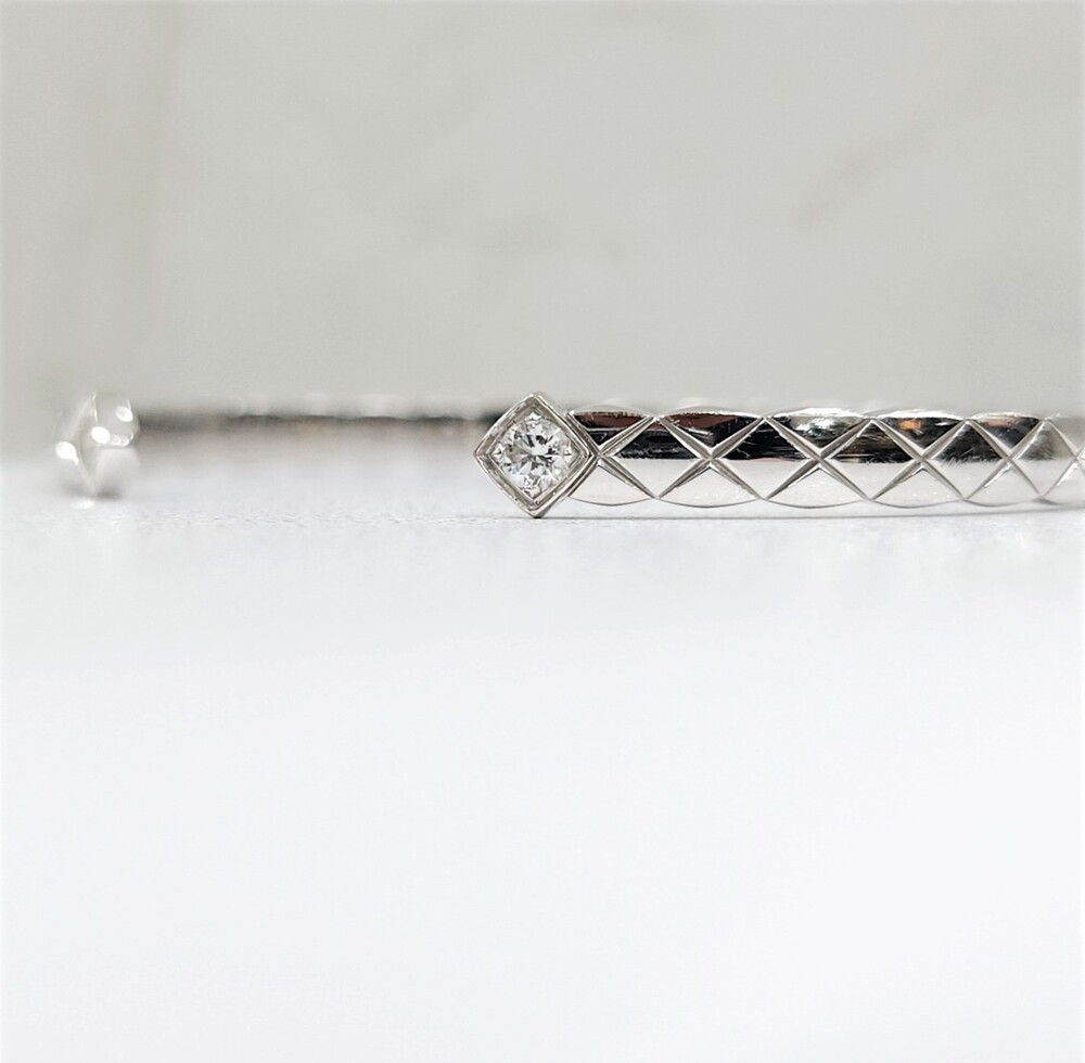 [럭스유] 샤넬 다이아 브레이슬릿 18K 화이트골드 XS