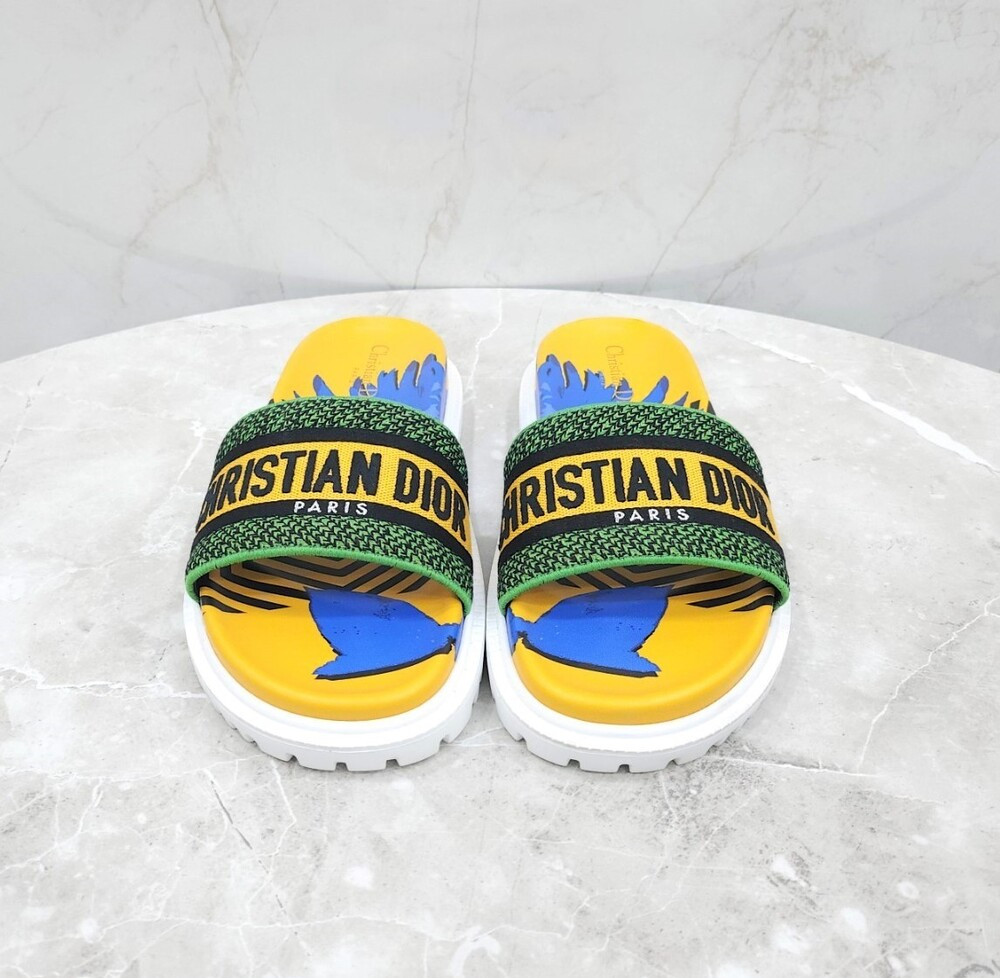 [럭스유] (새상품) 39 / 디올 디웨이 슬라이드 슬리퍼