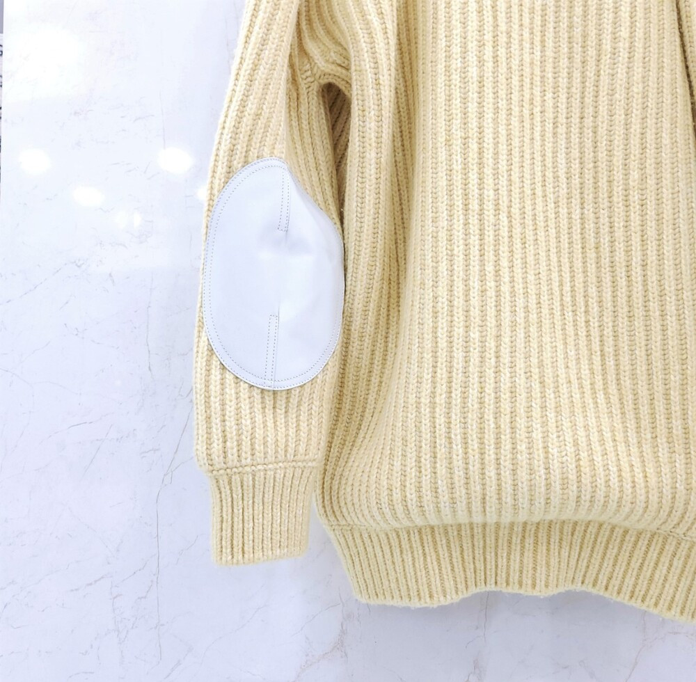 [럭스유] (새상품) XS / 보테가베네타 헤비 울 셔벗 가디건