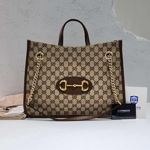 구찌 GG캔버스 홀스빗 1955 미디엄 토트&숄더백 621144