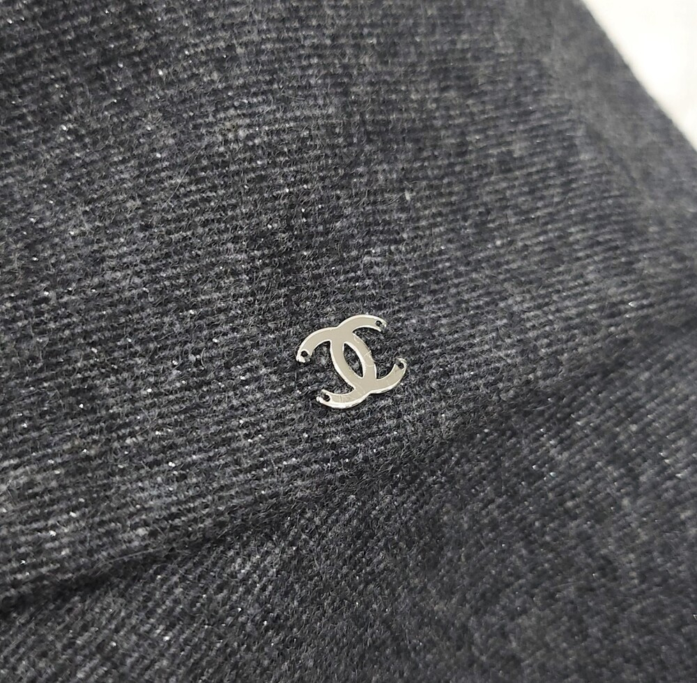 [럭스유] 샤넬 CC로고 그레이 캐시미어 버킷햇 S