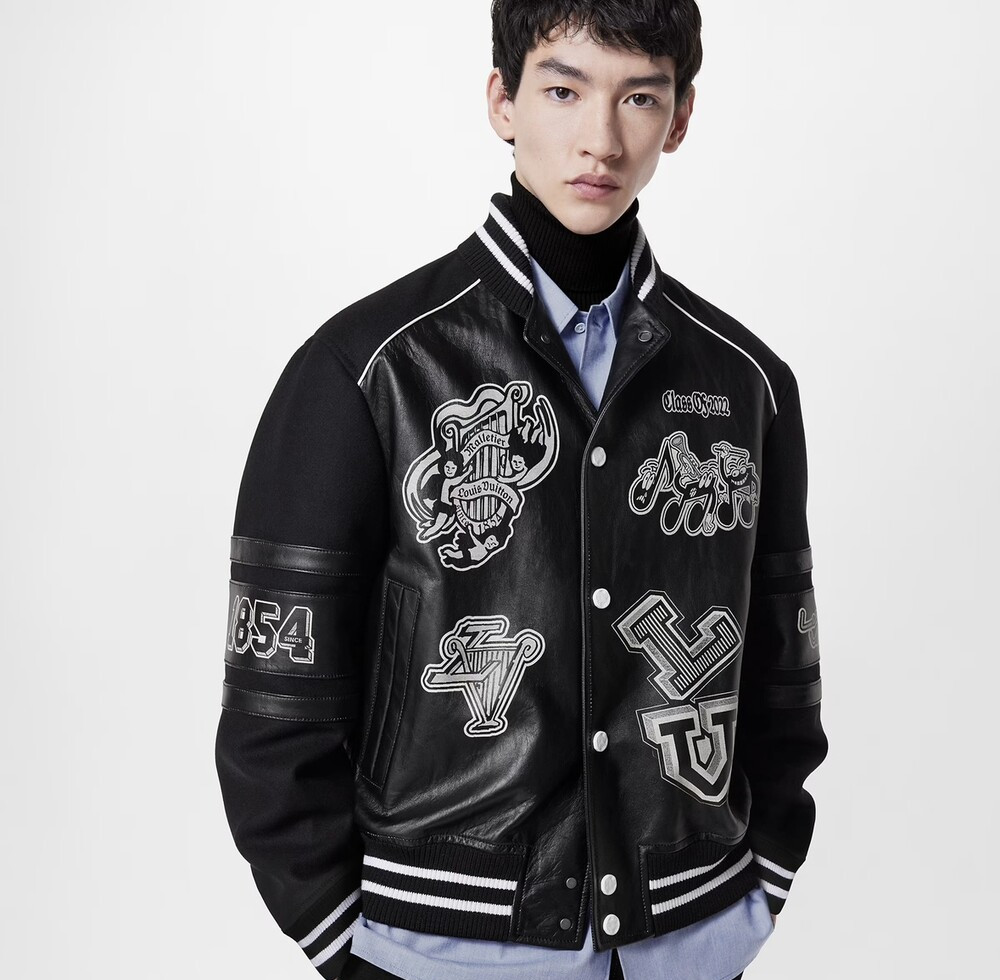 [럭스유] 52 / 루이비통 바시티 멀티패치 블루종 자켓 1AAUZ0