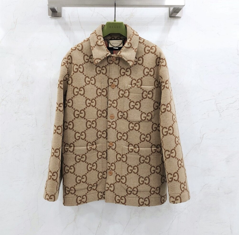 [럭스유] (새상품) 48 / 구찌 점보 GG 패턴 자켓 694154