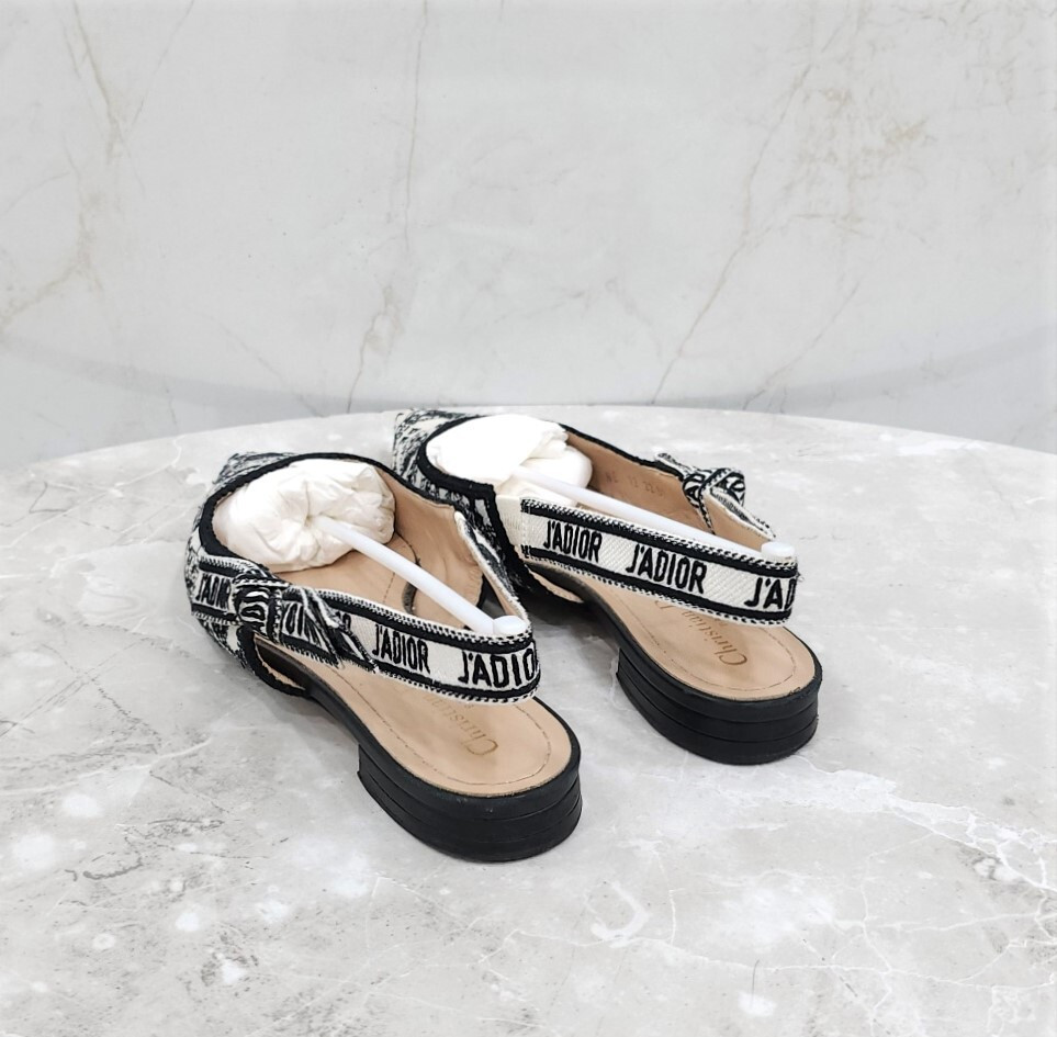 [럭스유] 37 / 디올 자디올 슬링백 발레리나 플랫 플래드파리 KCB660KPY