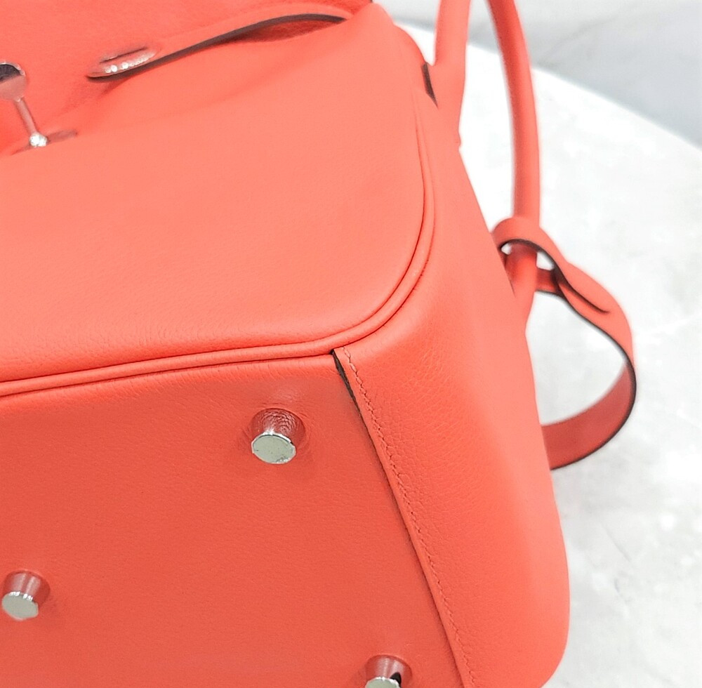 [럭스유] 에르메스 린디 26 에버컬러 오렌지필드 은장 W각인