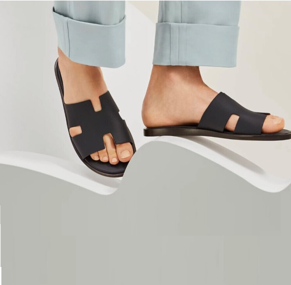 [럭스유] 44 / 에르메스 네이비 이즈미르 샌들 슬리퍼