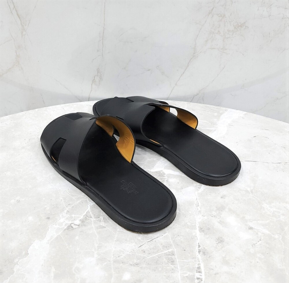 [럭스유] 40 / 에르메스 블랙 이즈미르 샌들 슬리퍼