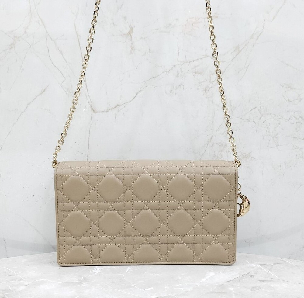 [럭스유] (새상품) 디올 레이디 디올 체인 파우치 숄더백 S0204ONMJ