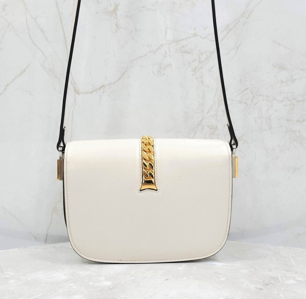 [럭스유] 구찌 실비 1969 레더 미니 숄더백 615965