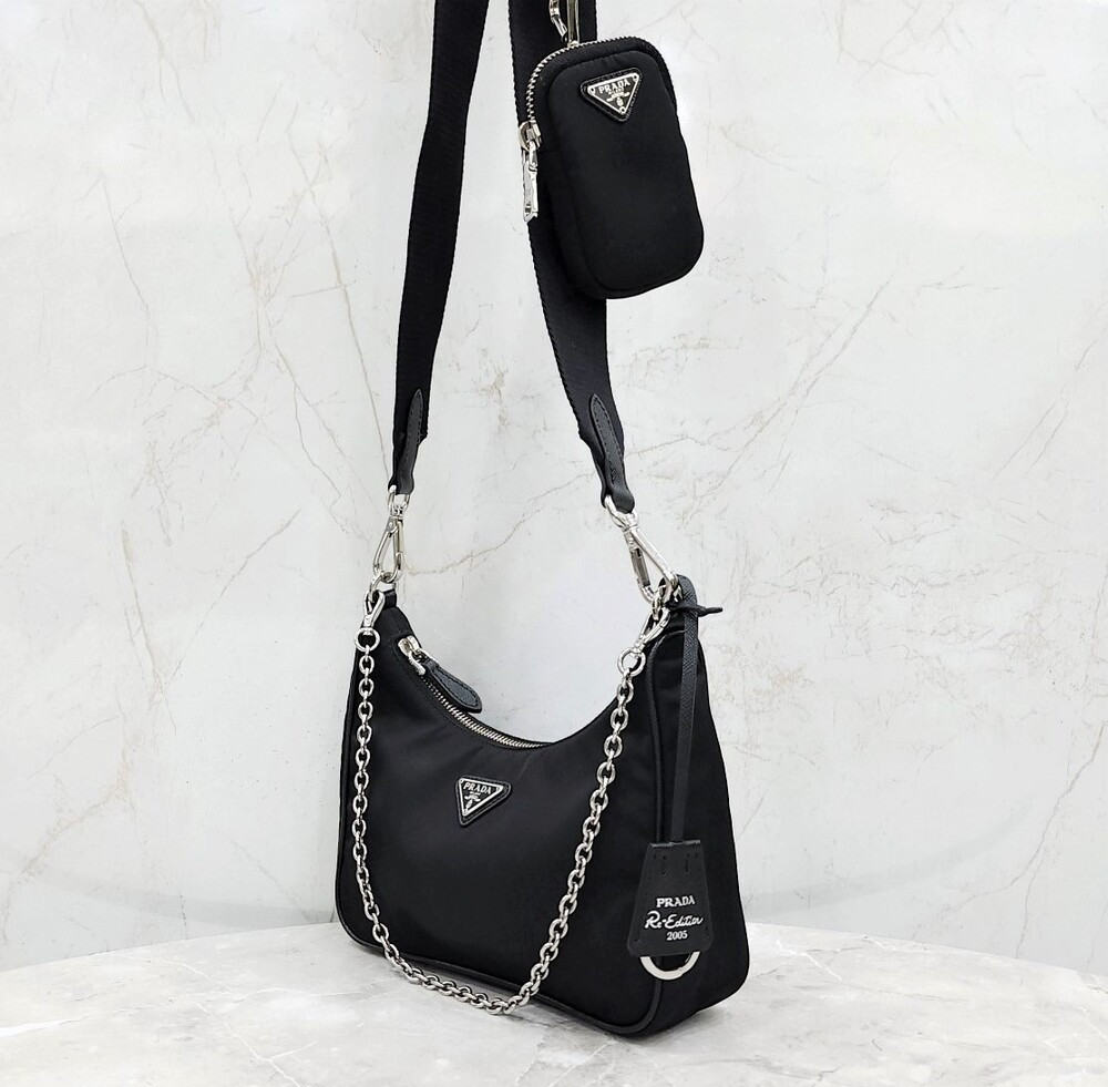 [럭스유] 프라다 리에디션 2005 리나일론 숄더백 1BH204