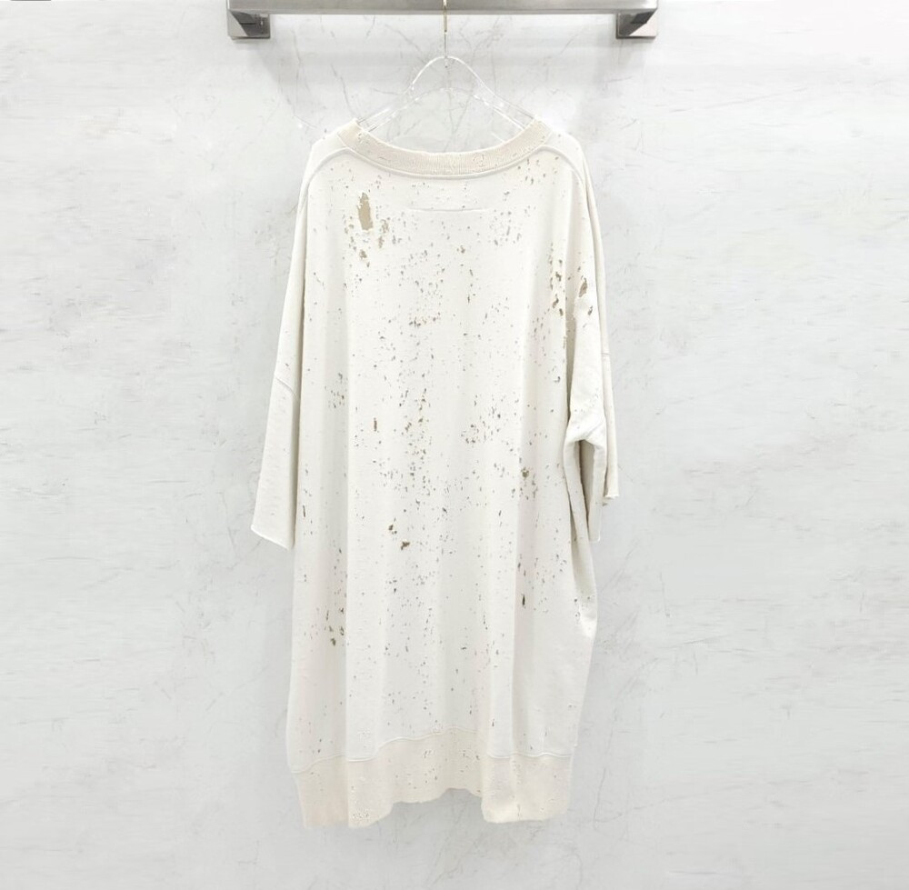 [럭스유] S / 메종마르지엘라 MM6 디스트레스 오버사이즈 스웨트 티셔츠