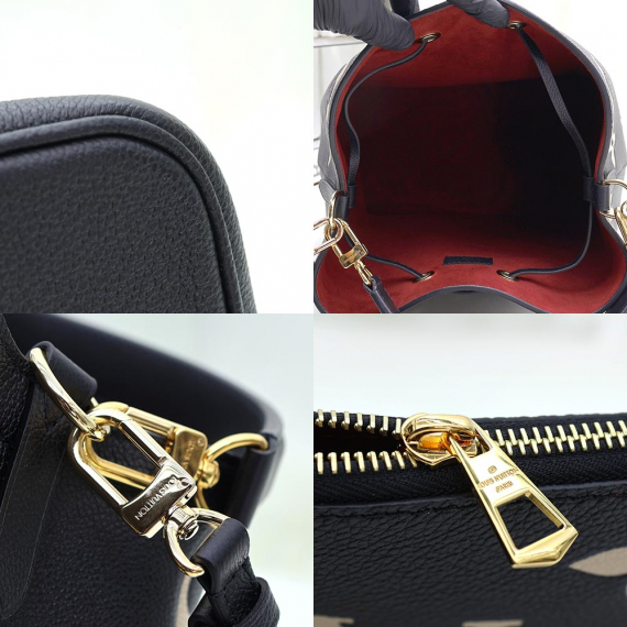 Louis Vuitton(루이비통) M45497 블랙 바이 컬러 모노그램 앙프렝뜨 네오노에 버킷백 MM 2WAY