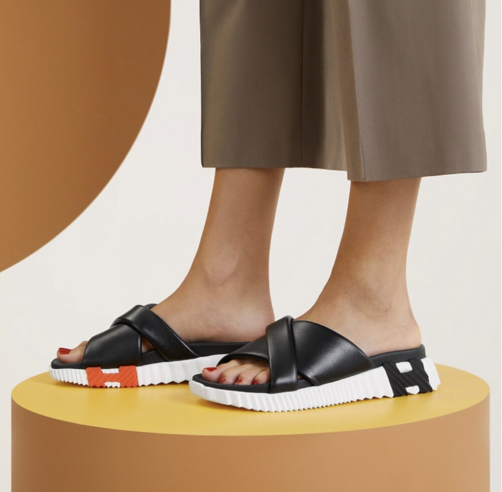 [럭스유] 38.5 / 에르메스 인프라 레더 샌들 H241166Z