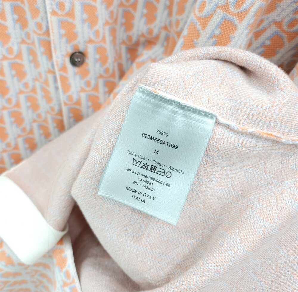 [럭스유] (새상품) M / 디올 자카드 오블리크 오버 셔츠 023M550AT099