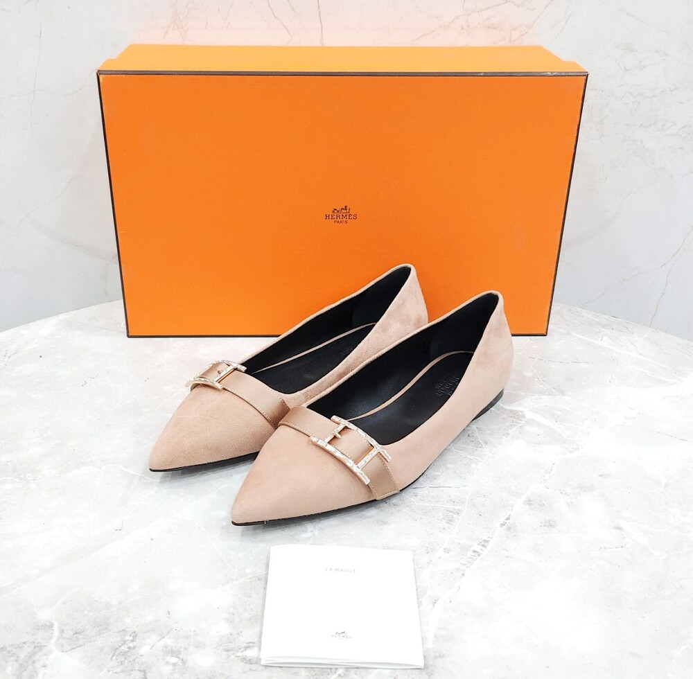 [럭스유] (새상품) 38 / 에르메스 두스 발레리나 플랫
