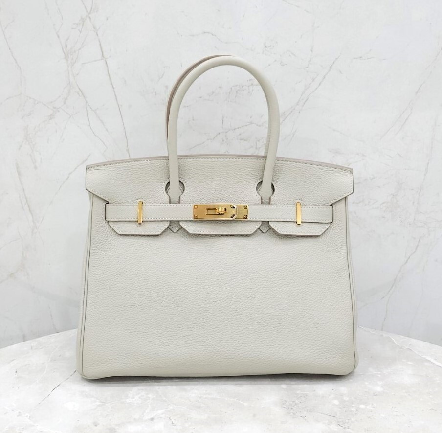 [럭스유] 에르메스 벌킨 30 토고 펄그리스 금장 Y각인